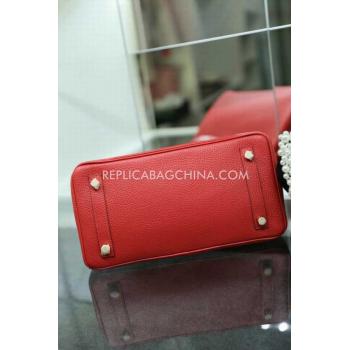 Hermes Birkin Handbag Red