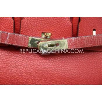 Hermes Birkin Handbag Red