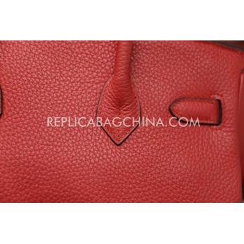 Hermes Birkin Handbag Red