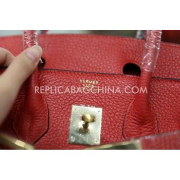 Hermes Birkin Handbag Red