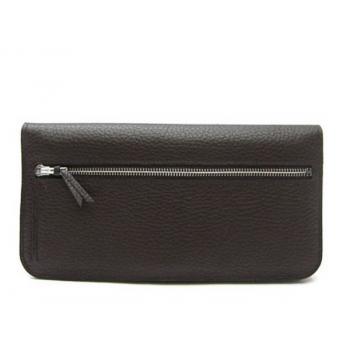 Hermes Wallet H2003 Ladies Cow Leather Coffee