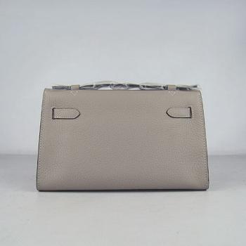 Hermes Clutches H008 Ladies Cow Leather Grey Bag