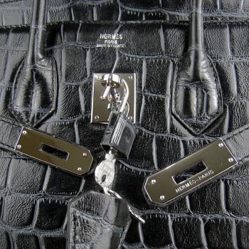 Replica Hermes Birkin 6089 Ladies Handbag Crocodile -8b