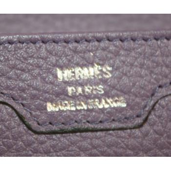 Hermes Wallet H1528 Wallet Cow Leather Purple Replica