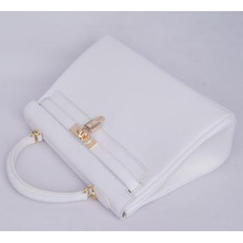 Hermes Kelly H1043 Ladies Lambskin White