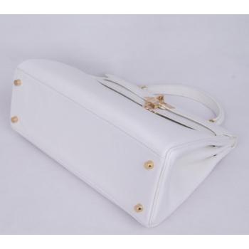 Hermes Kelly H1043 Ladies Lambskin White