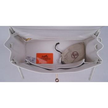 Hermes Kelly H1043 Ladies Lambskin White