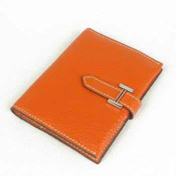 Hermes Wallet H009 Wallet Cow Leather Orange Replica