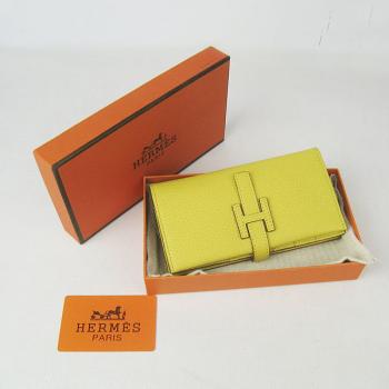 Hermes Wallet H015 Ladies Wallet Yellow