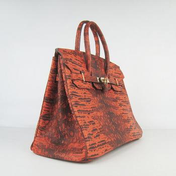 Cheap Hermes Birkin 6089 Handbag Crocodile Orange