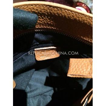 Hermes Mens Shoulder Bag Leather Brown