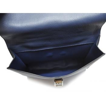 Cheap Hermes Briefcases H2048 Unisex Cow Leather Blue