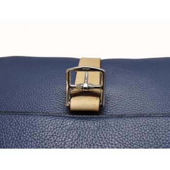 Cheap Hermes Briefcases H2048 Unisex Cow Leather Blue