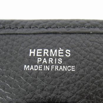 Hermes Evelyne 6309 Ladies Cow Leather Black Handbag Replica