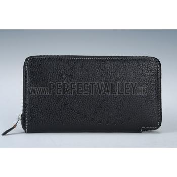 Hermes Evelyne Long Wallet Black  608017