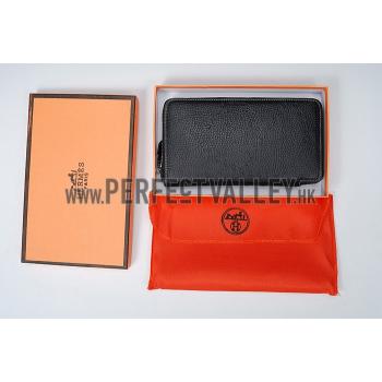 Hermes Evelyne Long Wallet Black  608017