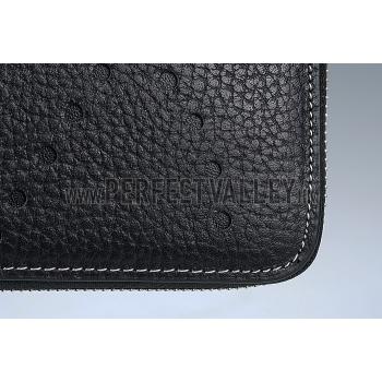 Hermes Evelyne Long Wallet Black  608017