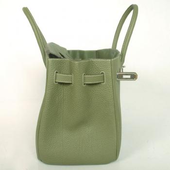 Hermes Original leather HB35 Ladies Cow Leather Green Replica