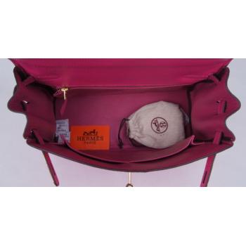 Hermes Kelly H1043 2way Cow Leather Pink Handbag Replica