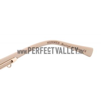 Hermes Carriage Motif Beige Sunglasses 307830