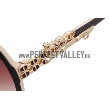 Hermes Carriage Motif Beige Sunglasses 307830