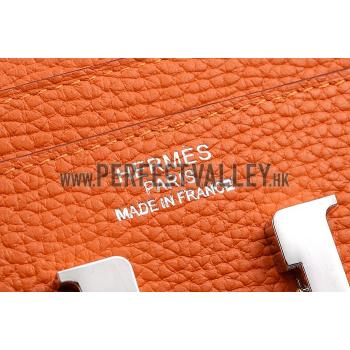 Hermes Constance Long Wallet Orange 608080