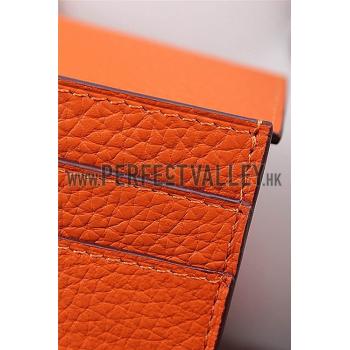 Hermes Constance Long Wallet Orange 608080