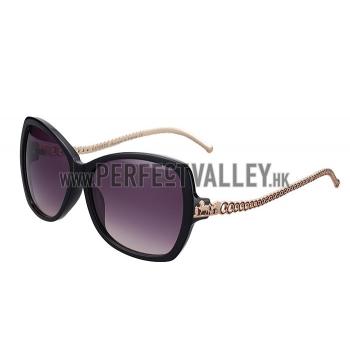 Hermes Chain Motif Black Sunglasses 307834