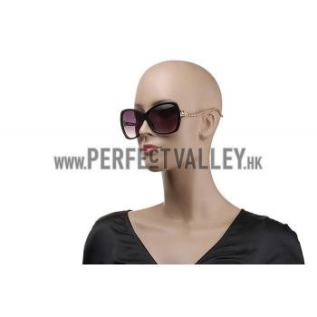 Hermes Chain Motif Black Sunglasses 307834