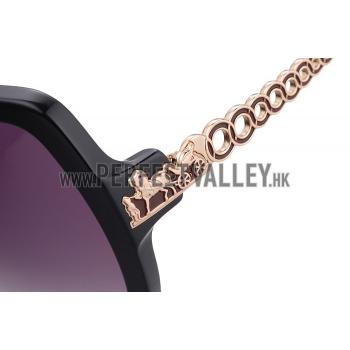 Hermes Chain Motif Black Sunglasses 307834