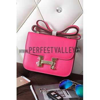 Cheap Hermes Constance Rose Tyrien With Gold Hardware 608115