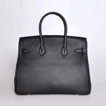 Hermes Birkin 6089 Ladies Handbag Black