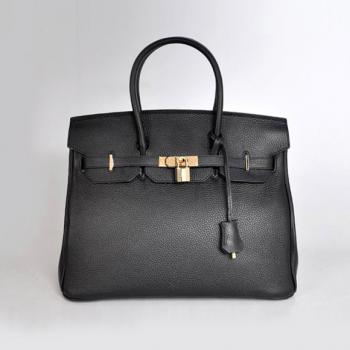 Hermes Birkin 6089 Ladies Handbag Black