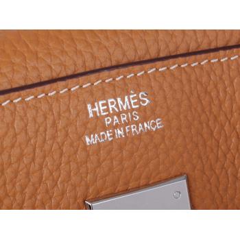 Hermes Kelly 1024 Ladies Cow Leather Coffee Handbag