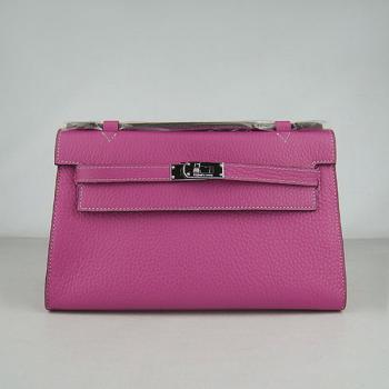 Cheap Hermes Clutches H008 Cow Leather Pink Handbag Replica