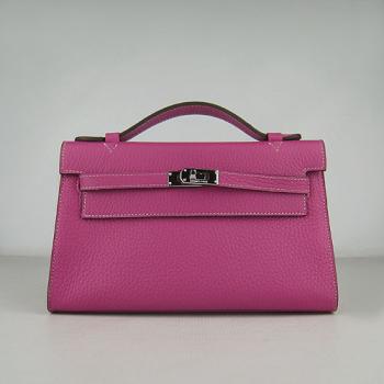 Cheap Hermes Clutches H008 Cow Leather Pink Handbag Replica