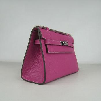 Cheap Hermes Clutches H008 Cow Leather Pink Handbag Replica