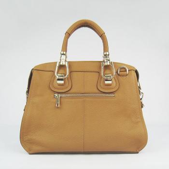 Hermes  bags 60669 2way Lambskin Coffee