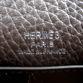 Hermes Clutches H008 Cow Leather Coffee Handbag