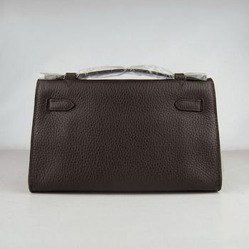 Hermes Clutches H008 Cow Leather Coffee Handbag