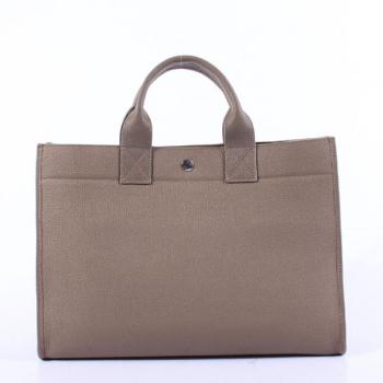 Hermes Briefcases 6008 Unisex Cow Leather Grey Handbag