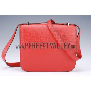 Hermes Constance Red with Golden Buckle