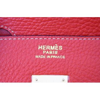 Hermes Birkin 62640 Ladies Handbag Red