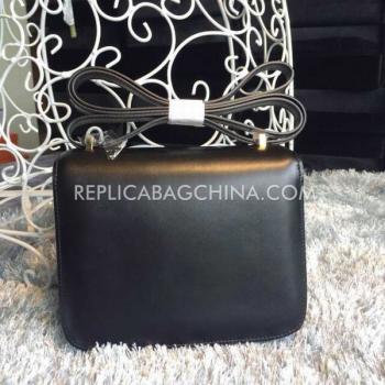 Hermes Constance Genuine Leather Black Bag