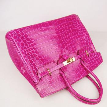 Replica Hermes Birkin 6089 Handbag Purple