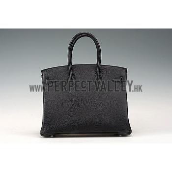 Hermes Birkin 35 Black/Pink Lining 607486