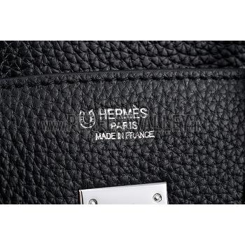 Hermes Birkin 35 Black/Pink Lining 607486