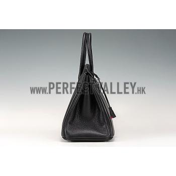 Hermes Birkin 35 Black/Pink Lining 607486