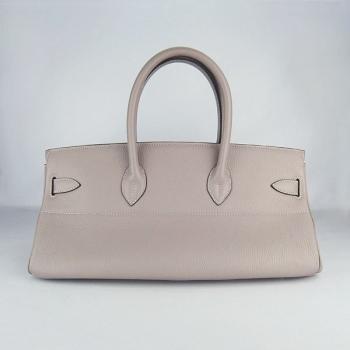 Hermes Birkin 6109 Ladies Cow Leather Grey Handbag Replica