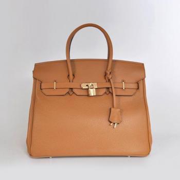 Cheap Hermes Birkin 6089 Handbag Cow Leather Coffee